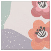 Abstrakte, blumengeschmückte Pinks und Purpurfarbe Stoff (Nahaufnahme)