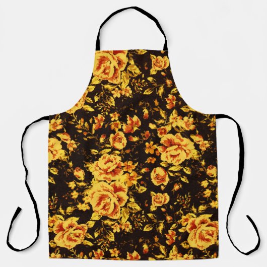 Abstrakte Blumenglastextur Schürze (Vorderseite)