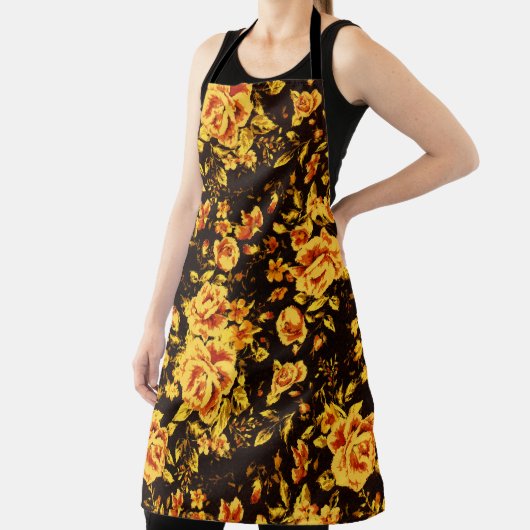 Abstrakte Blumenglastextur Schürze (InSitu)