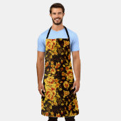 Abstrakte Blumenglastextur Schürze (Getragen)