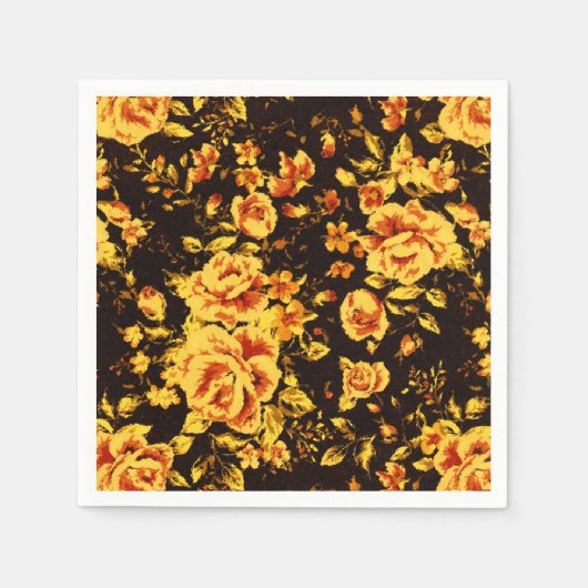 Abstrakte Blumenglastextur Serviette (Vorderseite)