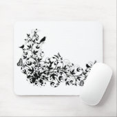 abstrakte Blumengrenze Mousepad (Mit Mouse)