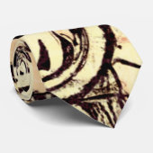 Abstrakte Blumengroßdruck Einzigartige Krawatte fü (Gerollt)