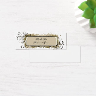 Abstrakte Blumenhochzeit Danke Tags