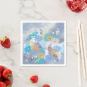 Abstrakte Blumenhochzeit Serviette (Beispiel)