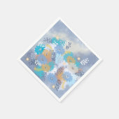 Abstrakte Blumenhochzeit Serviette (Ecke)