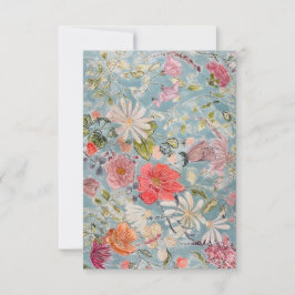 Abstrakte Blumenkarte Dankeskarte