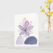 Abstrakte Blumenkarte Karte (Gelbe Blume)