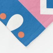 Abstrakte Blumenkarte. Nahtloses Folklore-Muster. Fleecedecke (Ecke)