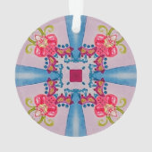 Abstrakte Blumenkreuz Ornament (Rückseite)