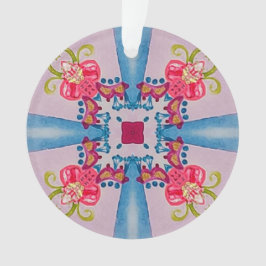 Abstrakte Blumenkreuz Ornament