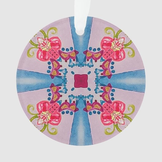 Abstrakte Blumenkreuz Ornament (Vorderseite)