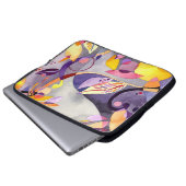 Abstrakte Blumenkunst 15" Laptop-Hülse Laptopschutzhülle (Vorne Knopf)