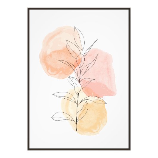 Abstrakte Blumenkunst Fotodruck (Vorne)