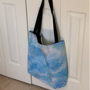 Abstrakte Blumenkunst Lebensmitteleinkauf Strand Tasche