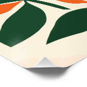 Abstrakte Blumenkunst Poster (Ecke)