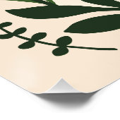 Abstrakte Blumenkunst Poster (Ecke)