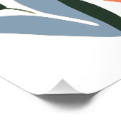 Abstrakte Blumenkunst Poster (Ecke)