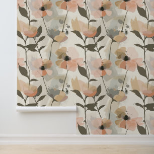 Abstrakte Blumenkunst Tapete