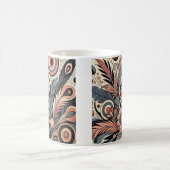 Abstrakte Blumenkunst Tasse - Buntes Design von Na (Mittel)
