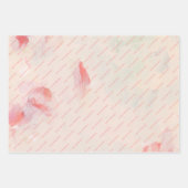 Abstrakte Blumenkunst von Rosa und Koralle Geschenkpapier Set (Vorderseite 3)