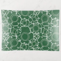 Abstrakte Blumenmatrix (Dunkelgrün) Fine Art