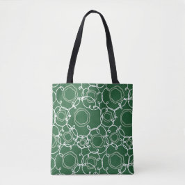 Abstrakte Blumenmatrix (Dunkelgrün) Fine Art Tasche