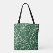 Abstrakte Blumenmatrix (Dunkelgrün) Fine Art Tasche (Rückseite)