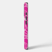 Abstrakte Blumenmatrix (Hot Pink) Fine Art Case-Mate iPhone Hülle (Rückseite / Links)