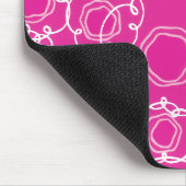 Abstrakte Blumenmatrix (Hot Pink) Fine Art Mousepad (Ecke)