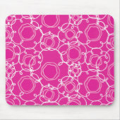 Abstrakte Blumenmatrix (Hot Pink) Fine Art Mousepad (Vorne)