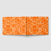 ABSTRAKTE BLUMENMATRIX IN ORANGE GÄSTEBUCH (Voll)