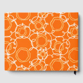ABSTRAKTE BLUMENMATRIX IN ORANGE GÄSTEBUCH (Rückseite)