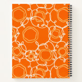 ABSTRAKTE BLUMENMATRIX IN ORANGE NOTIZBLOCK (Rückseite)