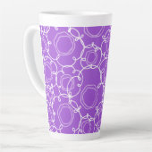 Abstrakte Blumenmatrix (Lila) Feine Kunst Milchtasse (Linke Ecke)