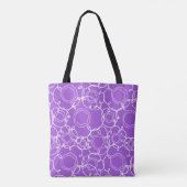 Abstrakte Blumenmatrix (Lila) Feine Kunst Tasche (Rückseite)