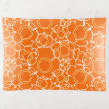 Abstrakte Blumenmatrix (Orange) Fine Art