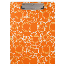Abstrakte Blumenmatrix (Orange) Fine Art