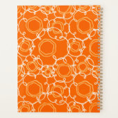 Abstrakte Blumenmatrix (Orange) Fine Art Planer (Rückseite)