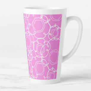 Abstrakte Blumenmatrix (Sanftes Rosa) Fine Art Milchtasse