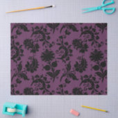 Abstrakte Blumenmuster auf Lila Dekoupage Seidenpapier (Basteln)