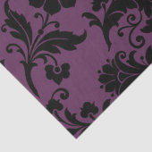 Abstrakte Blumenmuster auf Lila Dekoupage Seidenpapier (Detail)