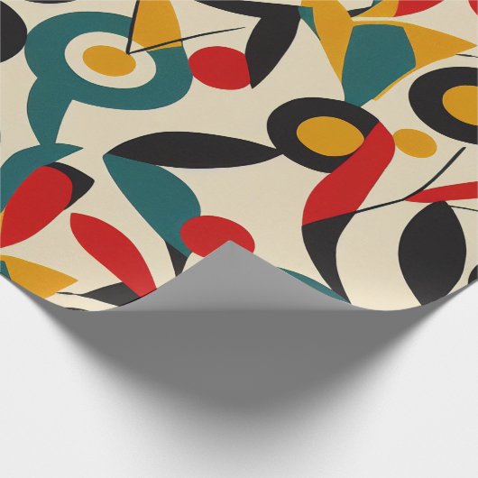 Abstrakte Blumenmuster Geschenkpapier (Ecke)