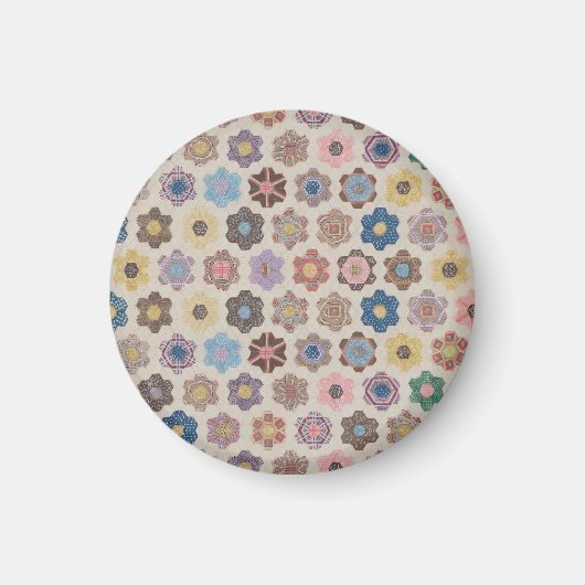 Abstrakte Blumenmuster Magnet (Vorne)