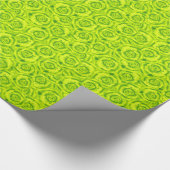 Abstrakte Blumenmuster-Rose Geschenkpapier (Ecke)