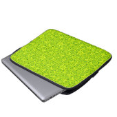 Abstrakte Blumenmuster-Rose Laptopschutzhülle (Vorne Knopf)