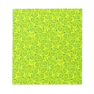 Abstrakte Blumenmuster-Rose Notizblock