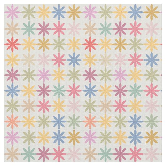 Abstrakte Blumenmuster Stoff (Nahaufnahme)