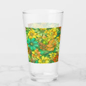 Abstrakte Blumennummer 67 Glas (Rückseite)