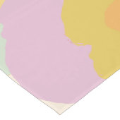 Abstrakte Blumenpastel Lilac Muster Mittelgroßer Tischläufer (Ecke)